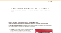 Desktop Screenshot of caledoniabands.com